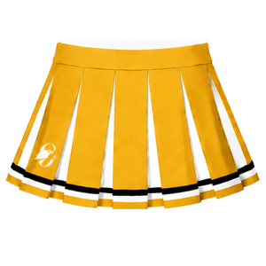 Ensemble d'uniformes de cheerleading jaune doré, haut sans manches à col en V, jupe plissée, tenue de danse pour équipe sportive, entraînement, vêtements de sport - Product Image 5