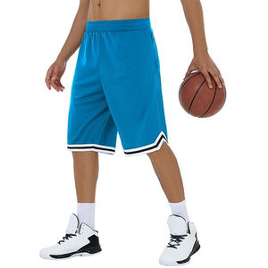 Pantalones Cortos de Baloncesto Grises para Hombre, Color Sólido, Cintura Media, Cordón Elástico, Secado Rápido, Estilo Deportivo, con Franja Lateral Delantera - Product Image 5