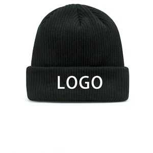 Gorro de Punto Personalizado Unisex Verde Oliva, Gorro de Invierno Minimalista Elástico y Cálido para Hombre, Gorro de Punto Suave y Cálido con Borde - Product Image 1