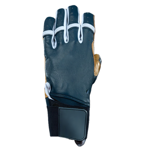 Protège-mains de frappeur en cuir véritable supérieur, antidérapants, avec paume collante, pour protection au baseball, fermeture auto-agrippante - Product Image 2