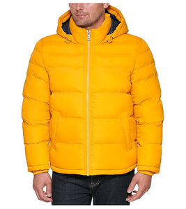 Blouson d'hiver matelassé personnalisé pour homme, en coton, épais et chaud, en toile, grandes tailles, avec patchwork et impression personnalisée - Product Image 6