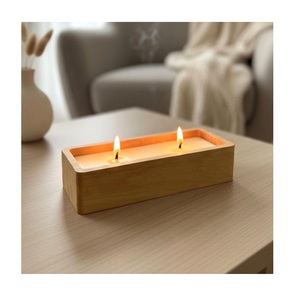 เทียนในโถไม้ ดีไซน์ตามสั่ง ลายไม้ สำหรับตกแต่งบ้าน - Product Image 4