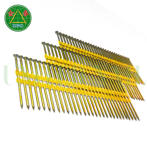 Clous en acier durables et à haute résistance, 3 po x 0,120, 4000 pièces, tête ronde jaune, pour projets en bois, longueur 2,99 pouces - Product Image 2