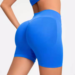 Custom Logo Yoga <b>Shorts</b> High Waist Scrunch <b>Seamless</b> Gym <b>Shorts</b> for Women Fitness Apparel OEM Supply - Product Image 6