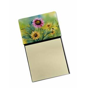 New Kentucky Goldenrod Watercolor Self-Sticky Note <b>Pads</b> Dispenser and <b>Memo</b> <b>Pads</b> Blank Desk Accessories Card & Note Holder - Product Image 1