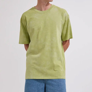T-shirt à manches courtes en polyester/coton, coupe classique, col rond, épaules tombantes, léger, respirant, séchage rapide, couleur unie, idéal pour l'été - Product Image 3