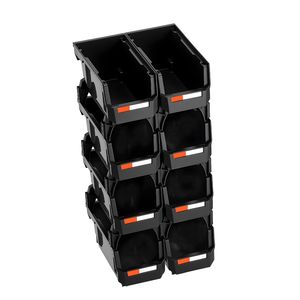 Contenitori Impilabili in Plastica 10.9 X 5.5 X 5.1 Pollici, Confezione da 8 per Organizzazione Armadio - Product Image 5