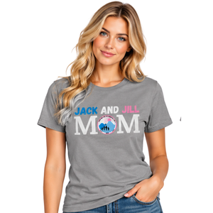 เสื้อยืดแขนสั้นผู้หญิง Jack and Jill Legacy Maker Mom คอกลมคลาสสิก ลายกราฟิกสำหรับคุณแม่ พร้อมลวดลายศิลปะที่ได้รับแรงบันดาลใจจากครอบครัว - Product Image 1