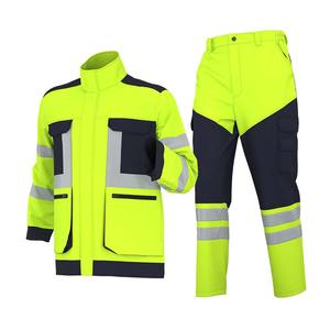Vêtements de travail réfléchissants pour hommes : veste et pantalon, vêtements de travail, uniformes de travail pour la construction, combinaisons - Product Image 5