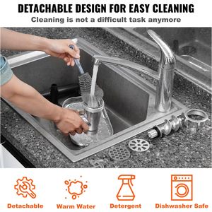 Tritacarne Elettrico Industriale da 6,6 Lb/Min 550W (2200W MAX) con 2 Lame e 3 Piastre di Macinazione per la Produzione di Salsicce - Marca Ku - Product Image 6