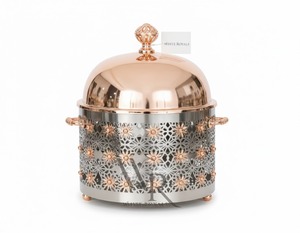 Luxury Design Traditional Look Casserole Food Serving <b>Warmer</b> <b>Buffet</b> Hotpot Expensive Look Gold Shiny Casserole Set Dining <b>Buffet</b> - Product Image 3