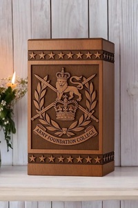 Urna Funeraria Personalizada de Madera de Palisandro, Estilo Militar del Ejército Australiano, Grabada, Ecológica y Duradera, Estilo Americano - Product Image 4