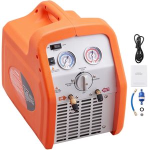 Machine de récupération de climatisation portable 3/4 HP 120V 60Hz avec protection haute pression, équipement de recyclage et de récupération de réfrigérant - Product Image 2