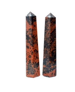 Obelisco de Obsidiana Caoba Pulida de Lujo al por Mayor, Piedra Curativa para Decoración, Energía Infundida de Amor, Conexión con la Tierra y Feng Shui - Product Image 3