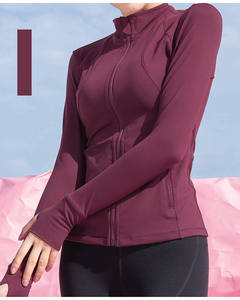 Ladies <b>Yoga</b> <b>Jacket</b> Set Active Wear Women Zip up Gym Sports Fitness Casual Gym Tops Women Long Sleeve <b>Yoga</b> Top - Product Image 6