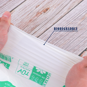 Bolsa de camiseta compostable ecológica de Material PLA Huella de carbono baja Multiusos Precio al por mayor personalizado Fábrica de Vietnam - Product Image 6