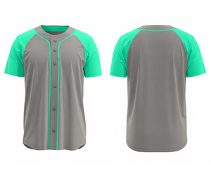 Camiseta de Béisbol Transpirable Sublimada Personalizada para Equipos |   Uniforme de Béisbol para Equipo con Logotipo y Números Personalizados |   Poliéster Transpirable - Product Image 4