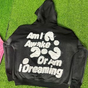<b>Top</b> Quality Distress Embroidery and <b>Zip</b> Up Hoodie For Unisex 100% Cotton Fleece 400 GSM - Product Image 2
