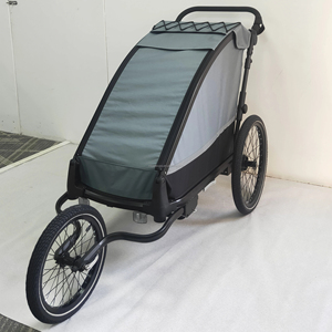 Dog Bike Trailer and Pet <b>Stroller</b>-Aluminum Alloy Frame Independent Suspension 20 inch Air-Filled Tires 45-50kg Max Load - Product Image 3