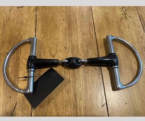 Goma de alta calidad giro lento boca de articulación única con bisagras anchas de acero inoxidable Dee Para Caballo ecuestre nuevo diseño - Product Image 3