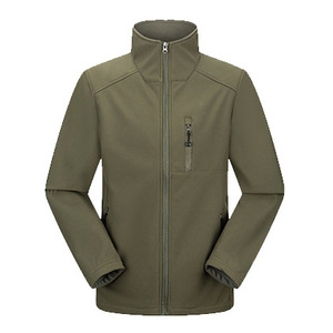 High Quality Men's Outdoor <b>Waterproof</b> Plus Size Insulated <b>Warm</b> Softshell <b>Jacket</b> New Style Windbreaker Fleece Embroidery Printing - Product Image 2