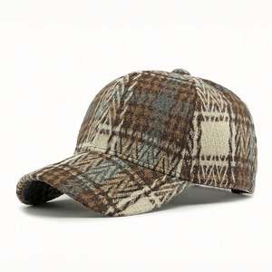 Gorras de Béisbol con Visera Rígida a Cuadros de Moda al por Mayor para Mujer, Protección Solar para Exteriores, Gorra de Béisbol Personalizada - Product Image 4