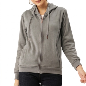 Sudadera con capucha de algodón 100% para hombre, talla grande, de felpa francesa, con cremallera, lisa, antiencogimiento, con logotipo personalizado, para invierno, venta al por mayor - Product Image 3