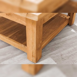 Mesa de Centro Vandana Heritage Haven Modelo 1779V de Madera de Teca Sólida con Compartimento de Almacenamiento, Diseño Moderno y Antiguo para Salas de Estar de Villas - Product Image 4