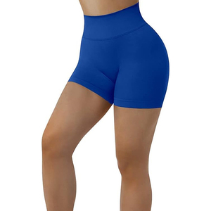 New Arrived Women's Gym <b>Shorts</b> with Trending Style Pure Quality Private Label Elastic Waist Washed <b>Technics</b> Logo Decoration - Product Image 1