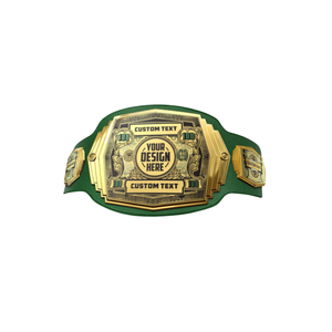 Custom Money-Themed Championship Belt Personalized Sports Belt with Custom Text and Design Ideal for Events and Collectors - Product Image 1