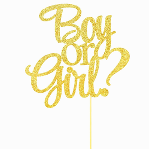 ของตกแต่งงานเลี้ยงวันเกิดเด็กชายหรือเด็กหญิง สีฟ้าและชมพูวิบวับ ของตกแต่งขนมหวาน ที่ประดับหน้าเค้ก - Product Image 4