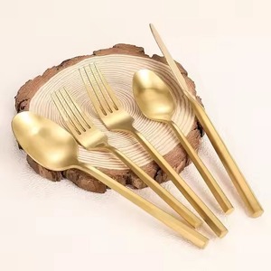 Ensemble de couverts en métal de qualité supérieure, cuillère, fourchette, couteau durables, vaisselle de table pour les marchés hôteliers mondiaux - Product Image 3