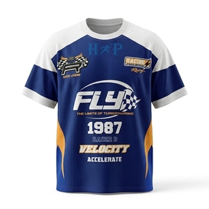 Camisetas Personalizadas para Equipo de Carreras, Uniforme de Motociclismo, Camisetas de Carreras de Autos, Impresión de Logotipo por Sublimación, Ropa de Carreras OEM - Product Image 2