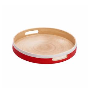 Plateaux de service en bambou tressé écologiques à prix abordable, multi-usages pour la cuisine, plateau décoratif en bambou pour thé, nourriture, cadeaux, logo personnalisé - Product Image 2