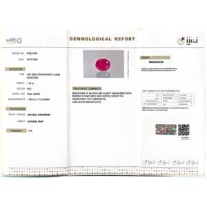 Natural Madagascar Ruby Loose Gemstone 1.76 Carat Certified Trillion Faceted Triangle Cut - Product Image 4