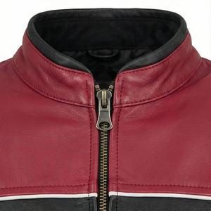 Veste en cuir NAI-0473C, style motard, vêtement de protection pour moto, vente en gros, couleur personnalisable - Product Image 4