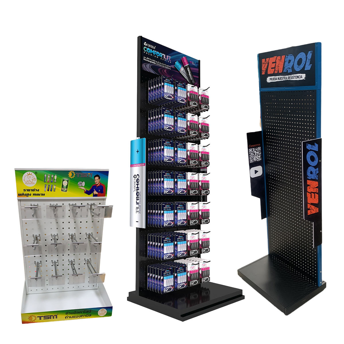 slat wall panel for retail store