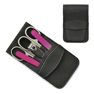 Ensemble professionnel classique de manucure et pédicure en acier inoxydable, kit de soin des ongles 4 en 1, coupe-ongles, ciseaux, étui de voyage individuel, haute qualité - Product Image 6