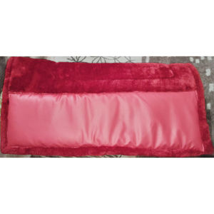 A la venta: Almohadillas para silla de caballo de dama de honor y salto, de visón y piel, colores rojo, azul, negro, azul marino, en dólares, talla 8, tamaño completo, cob. - Product Image 2