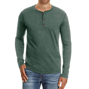 T-shirt décontracté à manches longues pour homme, de haute qualité, style streetwear, surdimensionné, respirant, 100% coton - Product Image 3
