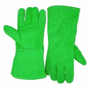 Gants en cuir de vachette pleine fleur haute performance, résistants à l'abrasion et à la chaleur, pour la soudure, la lutte contre les incendies, la construction et le barbecue - Product Image 4