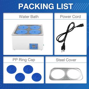 Riscaldatore per Bagno d'Acqua Termostatico Digitale da Laboratorio 800W 110V 13L con 4 Aperture per Uso in Laboratorio - Product Image 3