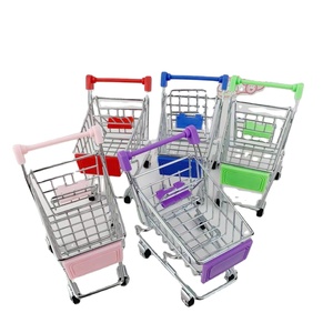 Chariot à <span class=keywords><strong>lattes</strong></span> MU, vente chaude, chariot de simulation miniature, chariot de supermarché, jouet de voiture, jeu de maison, modèle en métal, décoration - Product Image 1