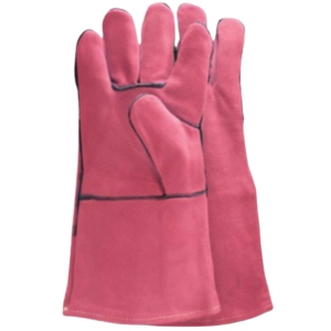 <b>Long</b> Sleeve Cowhide Split Leather Welding <b>Gloves</b> Industrial Safety <b>Gloves</b> Cotton Fleece Lined Breathable Anti-Slip Safety Cuff - Product Image 1