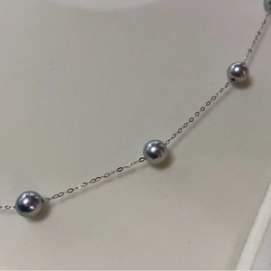 คอลเลคชั่นใหม่ปี 2025 ของ Zhuji Pearl สร้อยคอมุกแท้จากน้ำทะเล ขนาด 5-6 มม. ดีไซน์เก๋ไก๋ สร้อยคอทอง 18K ดีไซน์ทันสมัย - Product Image 2