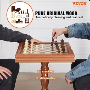 Set da tavolo Backgammon 3-IN-1 IN legno da 18 pollici Set da tavolo per mobili da gioco di lusso per giochi di famiglia - Product Image 2
