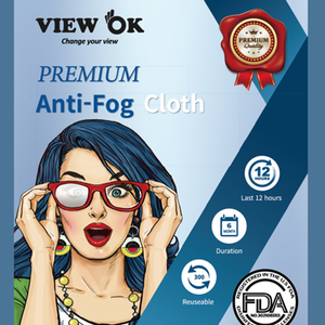 View OK Premium Anti-Fog Super Hydrophilic Cloth 15*15cm Microfiber Reusable for Eyeglass Sunglass Cleaning and Stabilization - Product Image 5