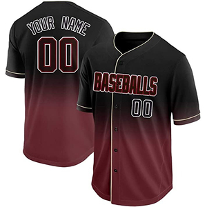 Maillot de baseball personnalisé avec impression de nom, OEM, sublimation, achat en polyester, maillots de baseball sublimés pas chers, maillot de baseball vierge personnalisé - Product Image 2