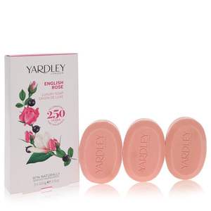 Yardley Luxury <b>Soap</b> Fragrance of English <b>Rose</b> 3 X 3.5 oz Perfection in Every Bar - Product Image 1