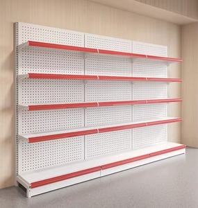 Exhibidor Metálico de Alta Resistencia para Supermercados y Tiendas de Abarrotes, con Acabado Pulido, de Una Sola Cara, con Estantes Ajustables, Precio de Fábrica - Product Image 2